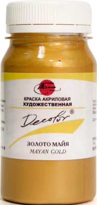 Акрил decolor, золото Майя 100мл